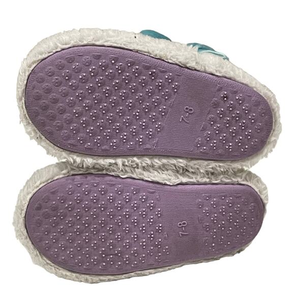 Boots Kids Frozen Toddler Girls Slipper Bootie, Size 7-8 Color Blue - Picture 5 of 7